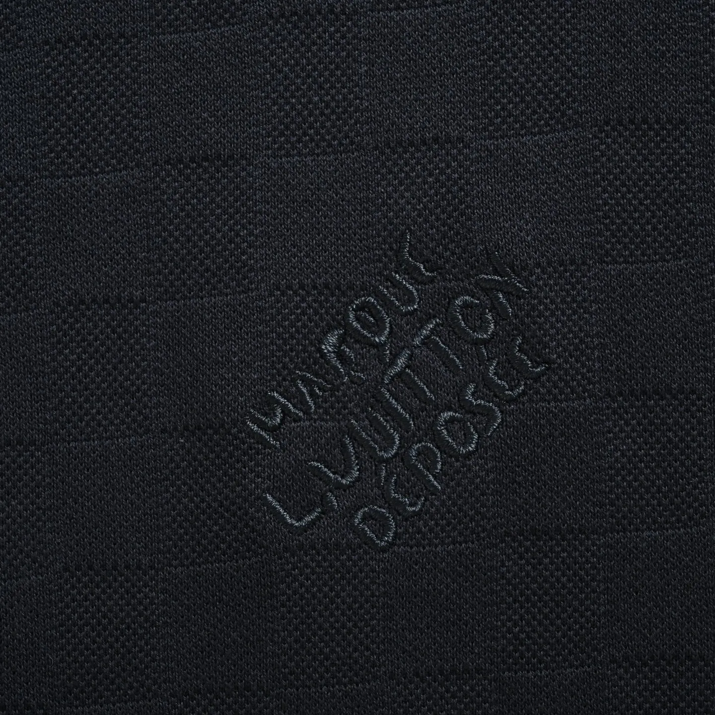 Louis Vuitton/Louis Vuitton 24ss pique checkerboard embroidered short sleeves